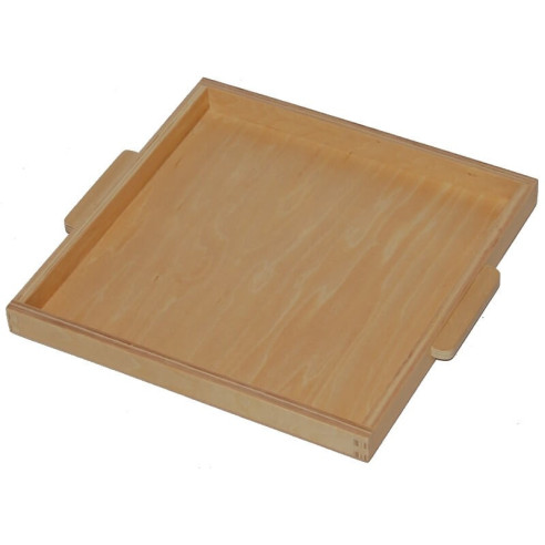 Plateau pour 9 cubes de 1000 en bois Montessori