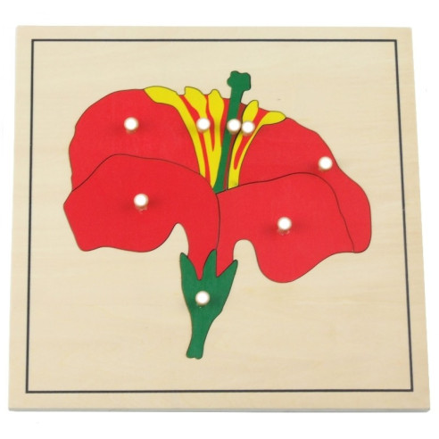 Puzzle de la fleur Montessori