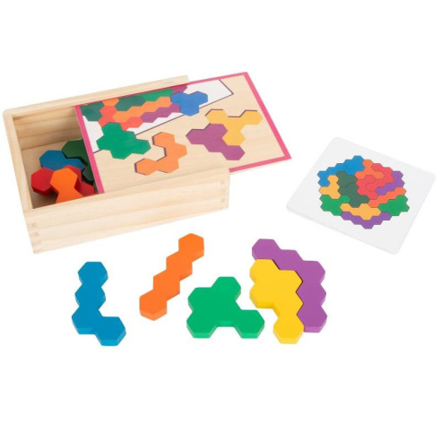 Puzzle en bois Hexagone