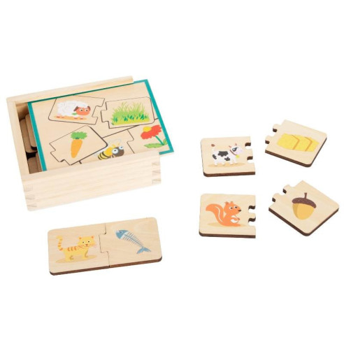 Puzzle en bois nourrir les animaux