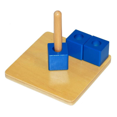 Cubes sur tige verticale Montessori