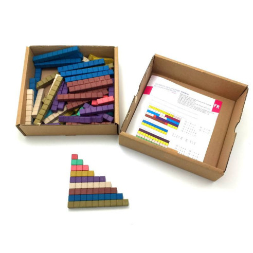 Réglettes cuisenaires en Re-Wood