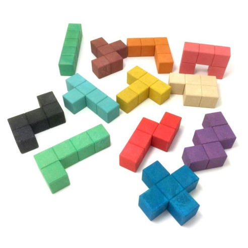 Pentominos 3D en RE-Wood®