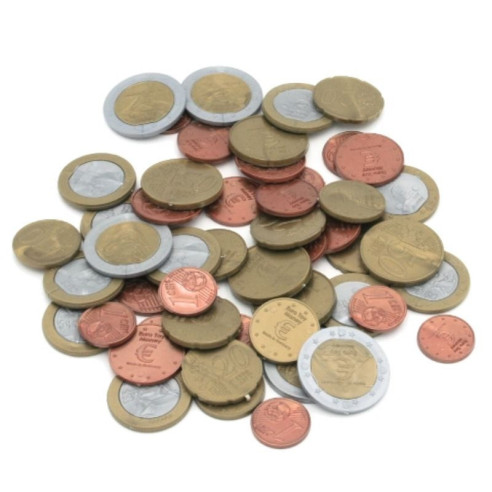 Assortiment de 50 pièces en euros