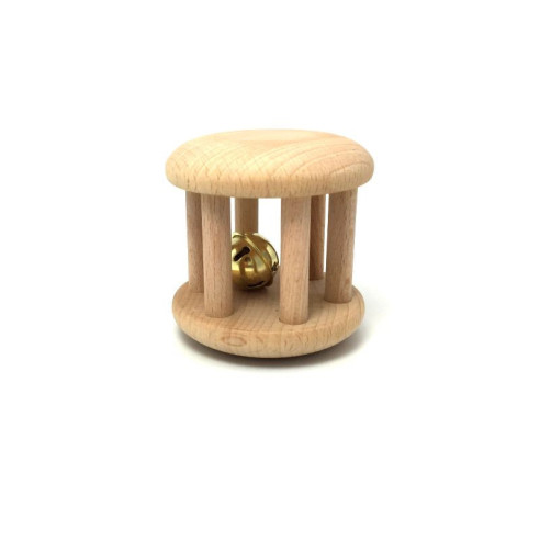 Hochet cylindrique avec grelot Montessori