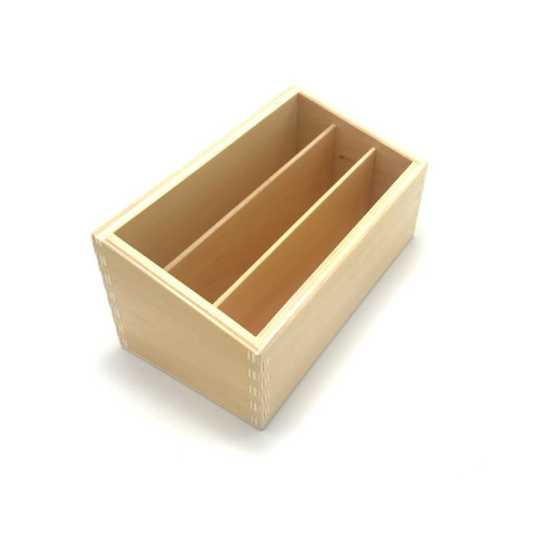 Boite de rangement pour cartes de nomenclature Montessori