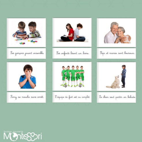 Boutique Documents Montessori - Lecture - Cartes et billets de lecture 2