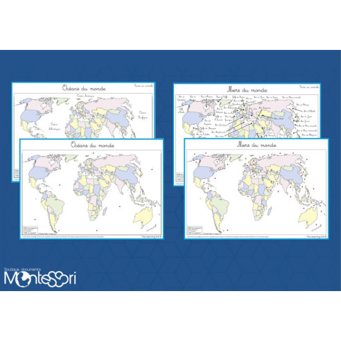 Boutique documents Montessori - Mers et océans du monde