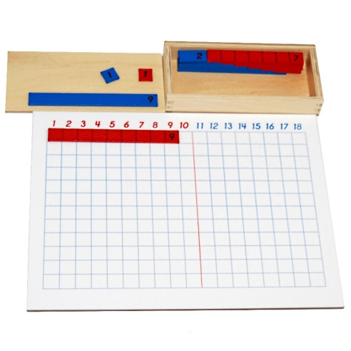 Tableau à bandes des additions des mathématiques Montessori