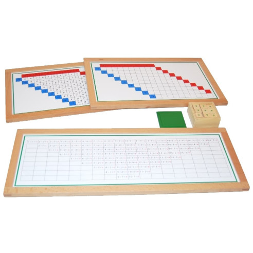 Tableaux de mémorisation de la soustraction des mathématiques Montessori