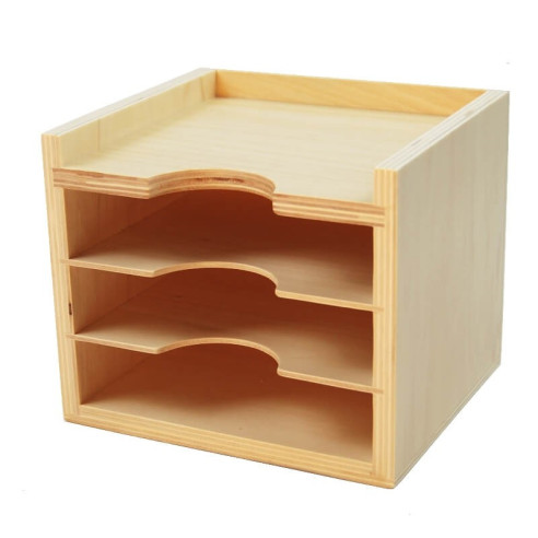 Cabinet pour cartes de botanique ou de géométrie Montessori