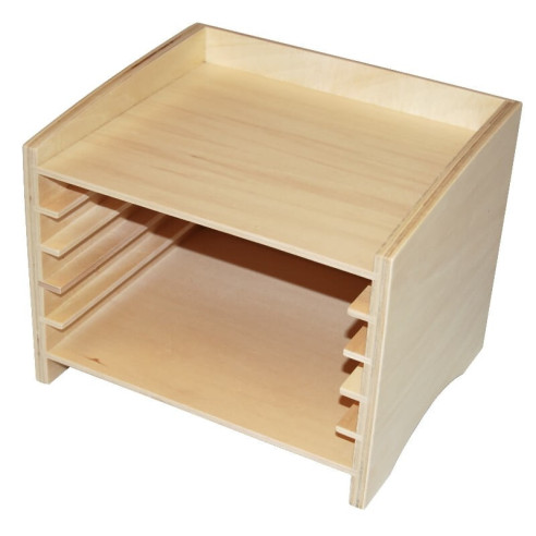 Cabinet de zoologie pour 5 puzzles Montessori