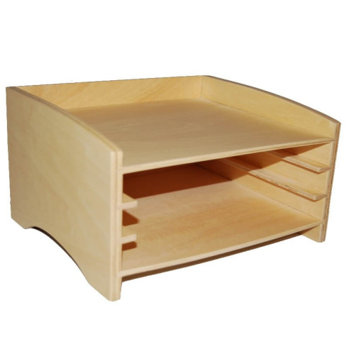 Cabinet pour 3 puzzles de botanique Montessori